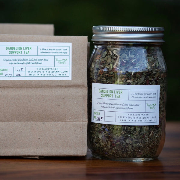 Dandelion Detox Tea in kraft bag