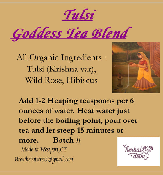 Tulsi Goddess Tea in kraft bag