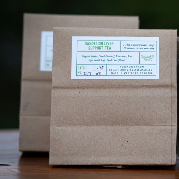 Dandelion Detox Tea in kraft bag