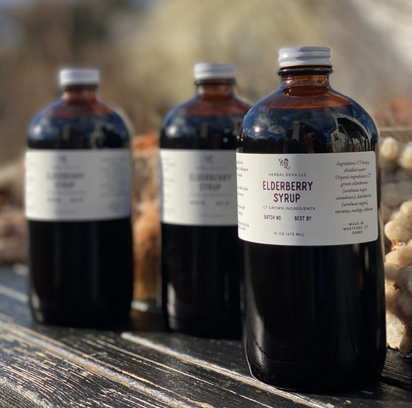 Fresh Elderberry Syrup
