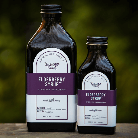 Fresh Elderberry Syrup